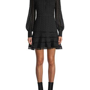 BRAND NEW Bardot Long-Sleeve Lace Mini Dress